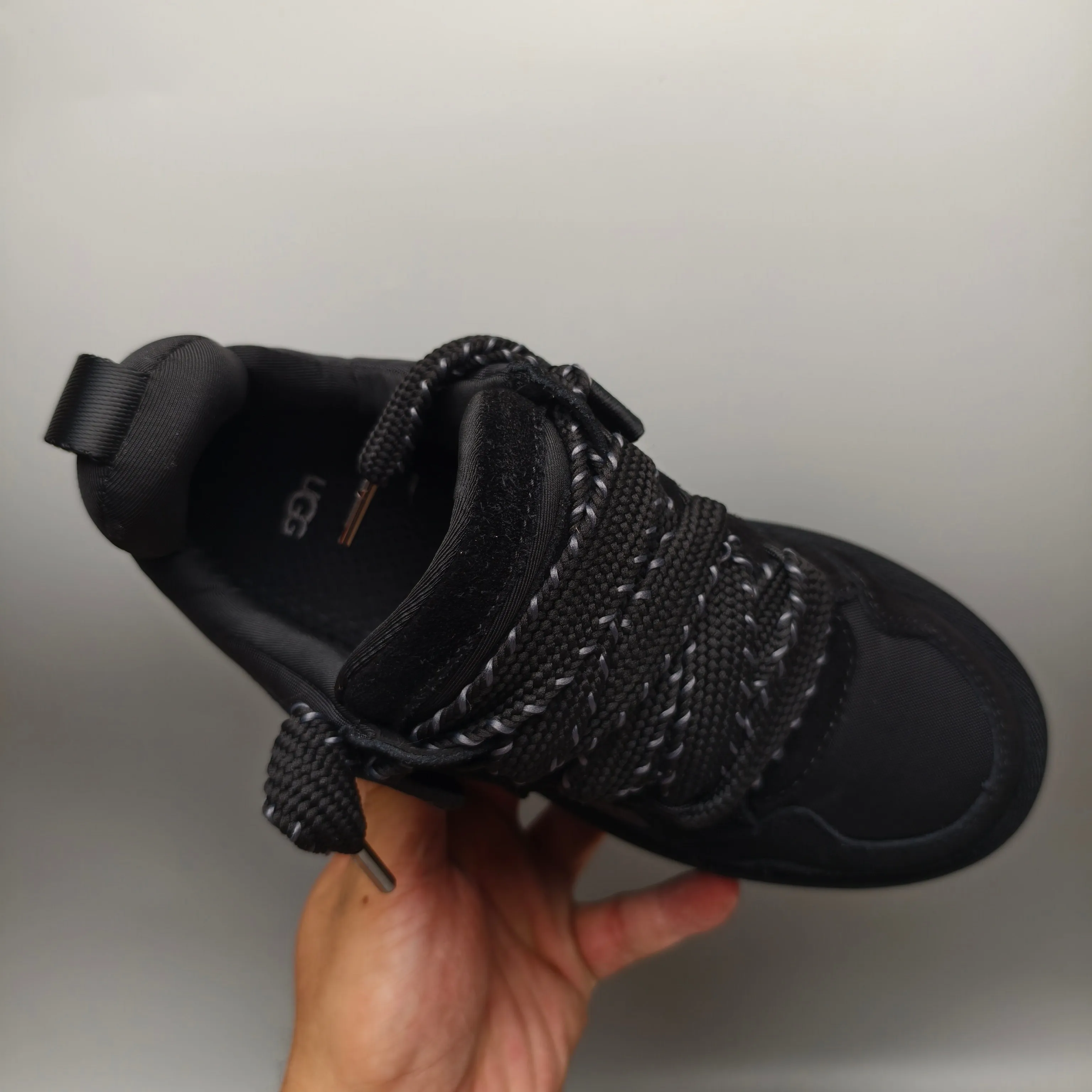 💰560 UGG sheepskin all-in-one snow boots 1541 thick-soled dad shoes, casual lace-up women's shoes, color: maroon, black, white, pink, matching size: 35-40
